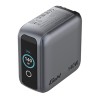 Verbatim, Mini ładowarka GaN z wyświetlaczem i kablem 3 x USB-C / 1 x USB-A, szara, 140 W, Wymienne wtyczki EU, UK, USA