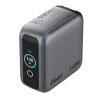 Verbatim, Mini ładowarka GaN z wyświetlaczem i kablem 3 x USB-C / 1 x USB-A, szara, 140 W, Wymienne wtyczki EU, UK, USA