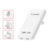 Verbatim, Ładowarka Essentials Slim GaN USB-C1 PD 3.0 , USB-C2 PD 3.0, biała, 65W