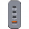 Verbatim, Ładowarka GaN USB 3.0, USB C, szara, 140 W, wymienne końcówki  C,G,A
