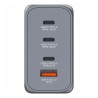 Verbatim, Ładowarka GaN USB 3.0, USB C, szara, 200 W, wymienne końcówki  C,G,A
