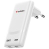 Verbatim Fold ,n, Go, Ładowarka sieciowa GaN 2 USB-C PD 3.0, biała, 65W, wtyczka EU