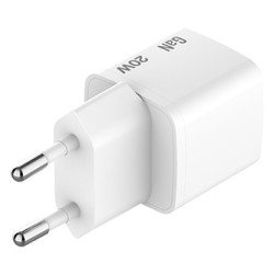 Verbatim, Ładowarka Mini GaN z kablem 1 x USB-C, biała, 20 W, Power Delivery 3.0