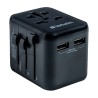 Verbatim, Adapter podróżny World-to-World Verbatim UTA-01 USB-A, czarny, 12 W