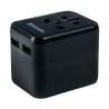 Verbatim, Adapter podróżny World-to-World Verbatim UTA-01 USB-A, czarny, 12 W