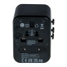 Verbatim, Adapter podróżny World-to-World Verbatim UTA-01 USB-A, czarny, 12 W