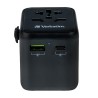 Verbatim, Adapter podróżny World-to-World Verbatim UTA-02 USB-A, USB-C, czarny, 20 W