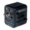 Verbatim, Adapter podróżny World-to-World Verbatim UTA-02 USB-A, USB-C, czarny, 20 W