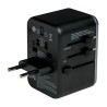 Verbatim, Adapter podróżny World-to-World Verbatim UTA-04 USB-A, USB-C, czarny, 61 W