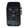 Verbatim, Adapter podróżny World-to-World Verbatim UTA-04 USB-A, USB-C, czarny, 61 W