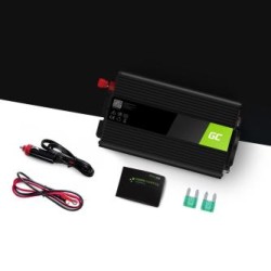 Green Cell power falownik 24V to 230V 300W/600W zmodyfikowane sine wave