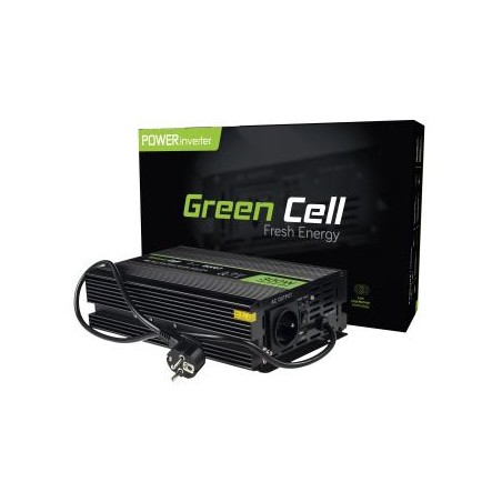 Green Cell power falownik UPS 12V to 230V czysta sinusoida 300W/600W do furnances i central heating pumps