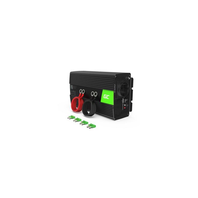 Green Cell power falownik 12V to 230V 1000W/2000W czysta sinusoida