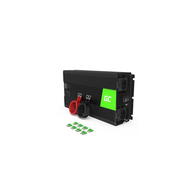 Green Cell power falownik 12V to 230V 1500W/3000W czysta sinusoida