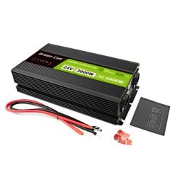 Green Cell PowerInverter LCD 24 V 3000W/60000W vehicle falownik z display - czysta sinusoida