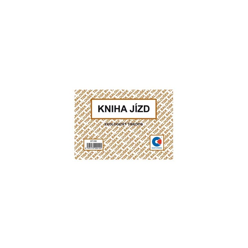 Książka jazd ET310, A6, 3x52szt. 3 szt, cena za 1 szt, Baloušek
