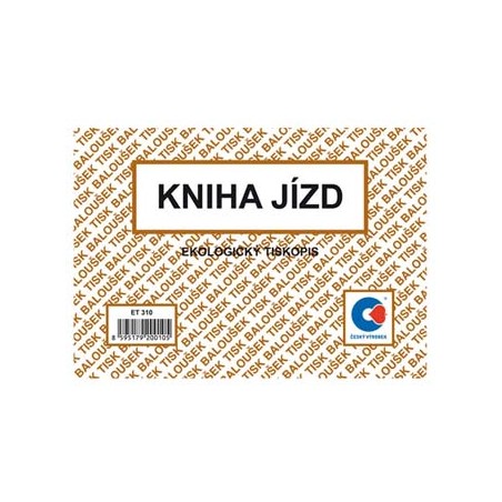 Książka jazd ET310, A6, 3x52szt. 3 szt, cena za 1 szt, Baloušek