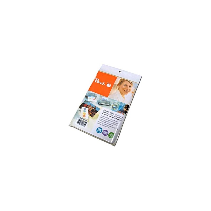 Peach folia laminacyjna, 106 x 156mm, 125mic, termo, 25szt