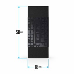 Berlingo, gumka do gumowania Eco-PVC, czarna, 30szt, Double Black
