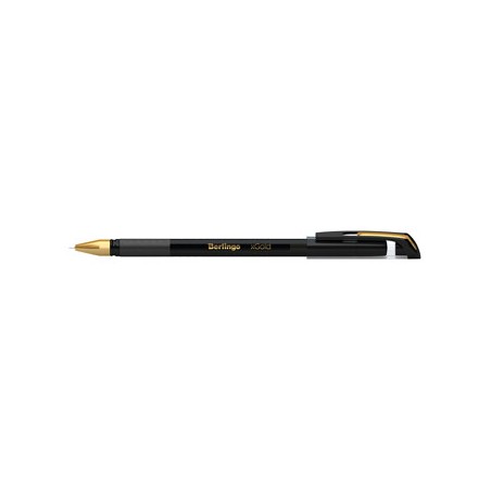 Berlingo, pióro kulkowe, czarne, 12szt, 0.7mm, XGOLD