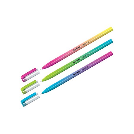 Berlingo, pióro kulkowe, niebieskie, 36szt, 0.7mm, Radiance