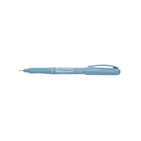 Centropen, cienkopis 2631, czarny, 10szt, 0.5mm, odporny na dziłanie UV, cena za 1 szt