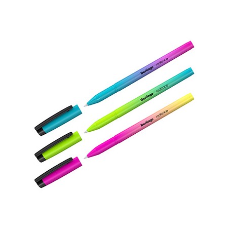 Berlingo, roller żelowy, czarny, 24szt, 0.5mm, Radiance