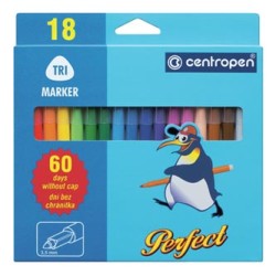Centropen, zestaw przyborów do malowania 2510, 18szt, 2.3mm, nietoksyczne spieralny tusz