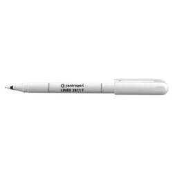 Centropen, cienkopis 2811, czarny, 10szt, 0.3mm, plastikowa końcówka, cena za 1 szt