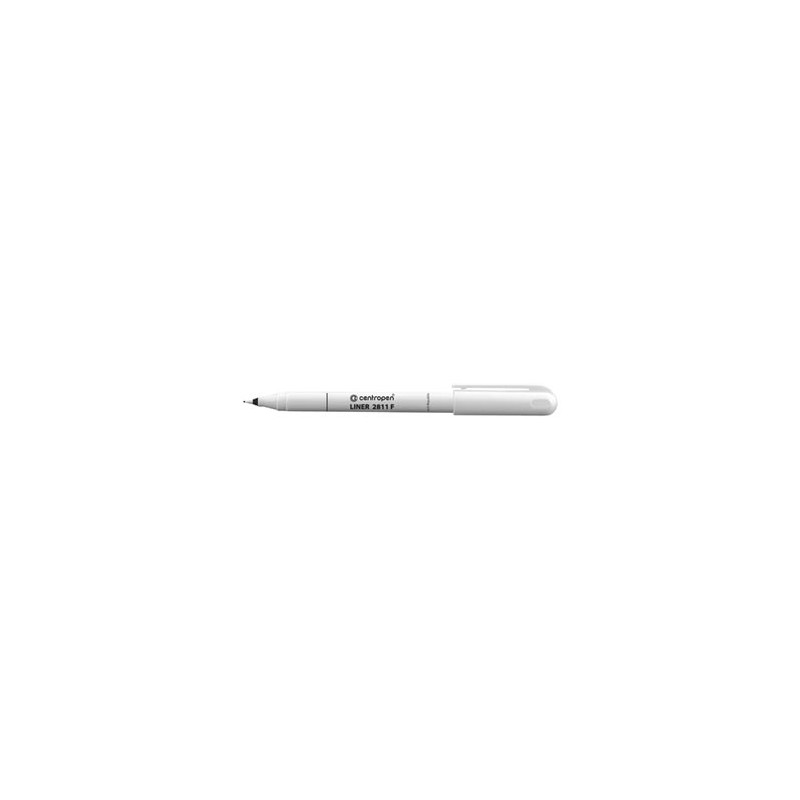 Centropen, cienkopis 2811, czarny, 10szt, 0.3mm, plastikowa końcówka, cena za 1 szt