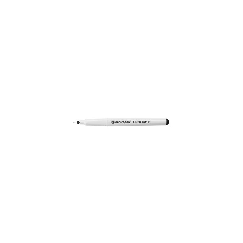 Centropen, cienkopis 4611, czarny, 10szt, 0.3mm, grot z tworzywa, cena za 1szt