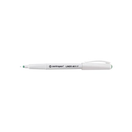 Centropen, cienkopis 4611, zielony, 10szt, 0.3mm, grot z tworzywa, cena za 1szt