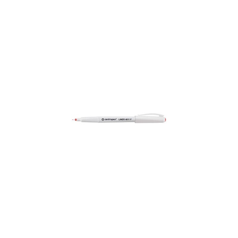 Centropen, cienkopis 4611, czerwony, 10szt, 0.3mm, grot z tworzywa, cena za 1szt