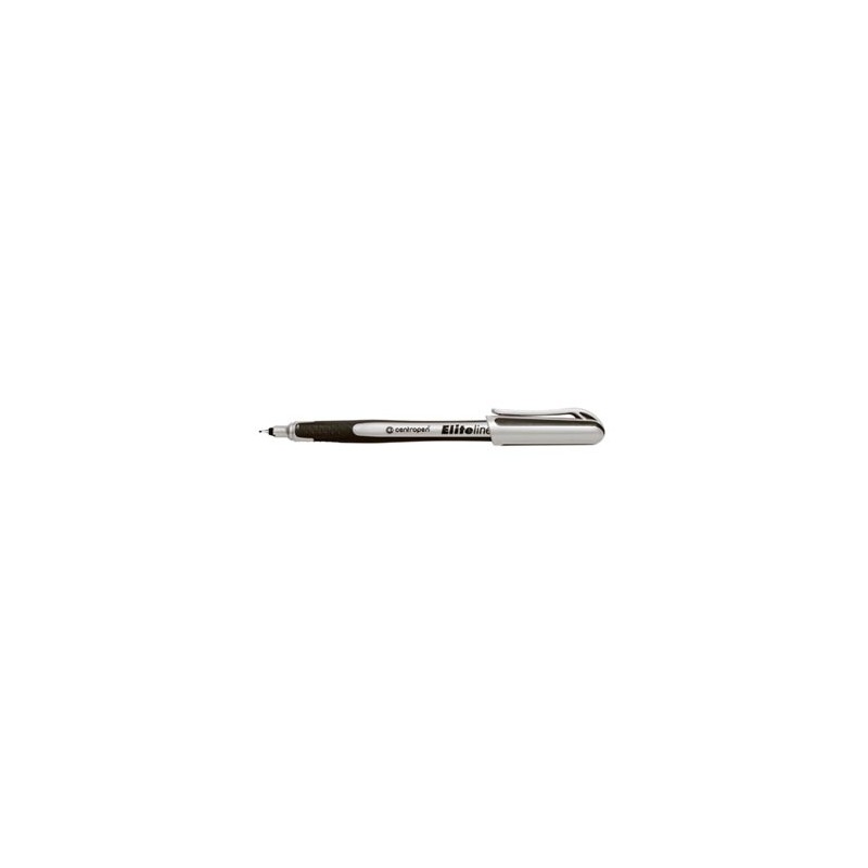 Centropen, cienkopis 4721, czarny, 10szt, 0.3mm, grot z tworzywa w metalowej tulei, cena za 1szt