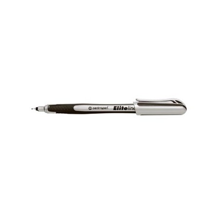 Centropen, cienkopis 4721, czarny, 10szt, 0.3mm, grot z tworzywa w metalowej tulei, cena za 1szt