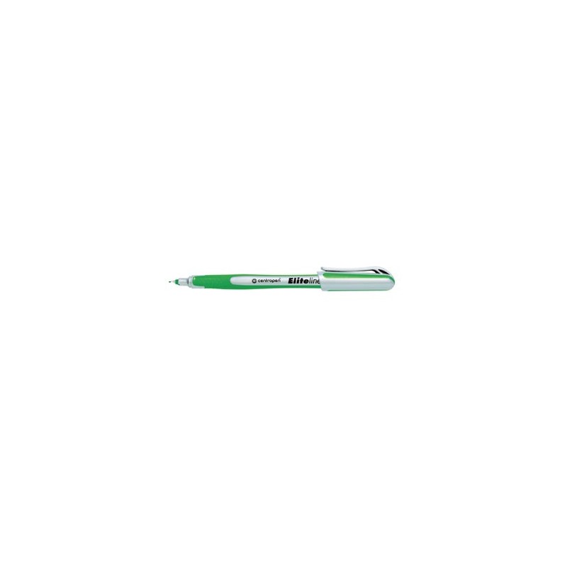 Centropen, cienkopis 4721, zielony, 10szt, 0.3mm, grot z tworzywa w metalowej tulei, cena za 1szt