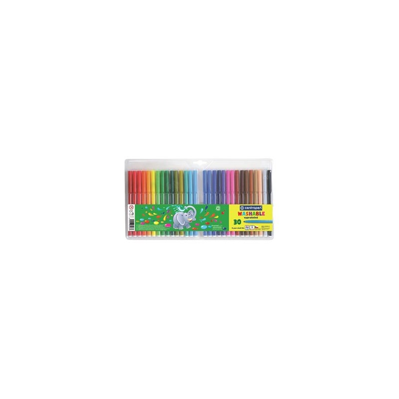 Centropen, zestaw przyborów do malowania 7790, color, 30szt, 1mm, cylindryczna końcówka odporna na nacisk
