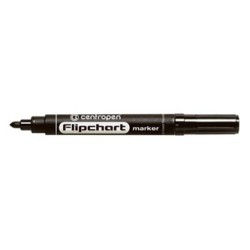 Centropen, flipchart marker 8550, czarny, 10szt, 2.5mm, cena za 1 szt