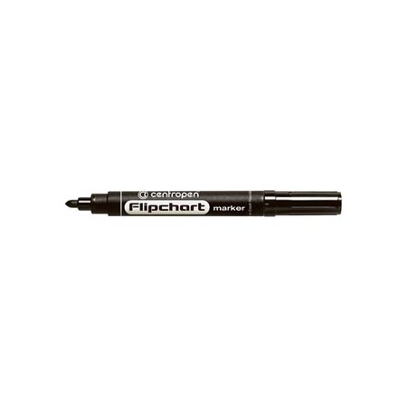 Centropen, flipchart marker 8550, czarny, 10szt, 2.5mm, cena za 1 szt