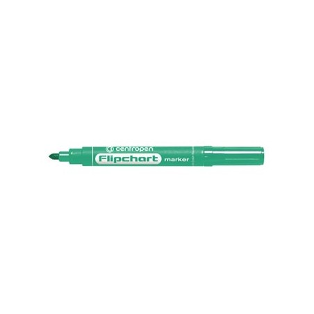Centropen, flipchart marker 8550, zielony, 10szt, 2.5mm, cena za 1 szt