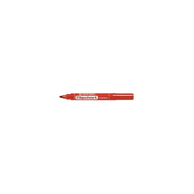 Centropen, flipchart marker 8550, czerwony, 10szt, 2.5mm, cena za 1 szt