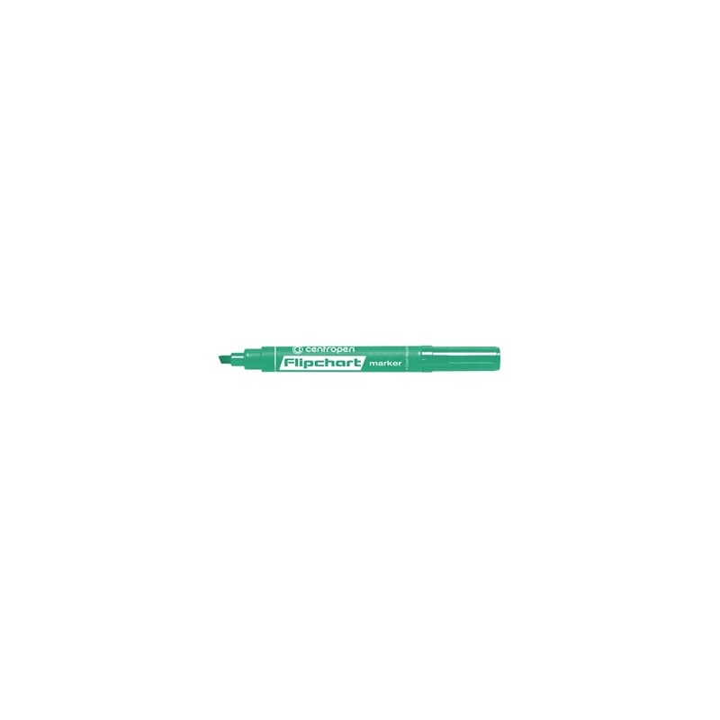 Centropen, flipchart marker 8560, zielony, 10szt, 1-4,6mm, cena za 1 szt