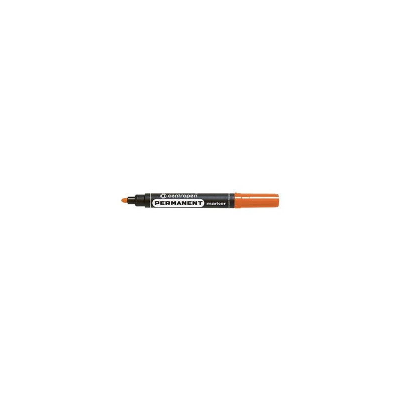 Centropen, marker 8566, pomarańczowy, 10szt, 2.5mm, na bazie alkoholu, cena za 1 szt, EOL