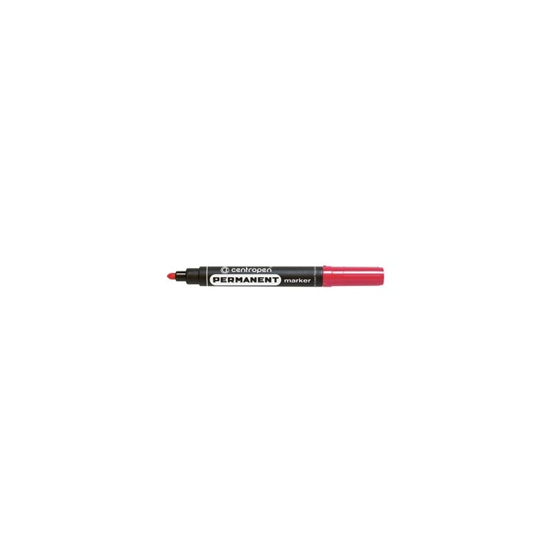 Centropen, marker 8566, czerwony, 10szt, 2.5mm, na bazie alkoholu, cena za 1 szt