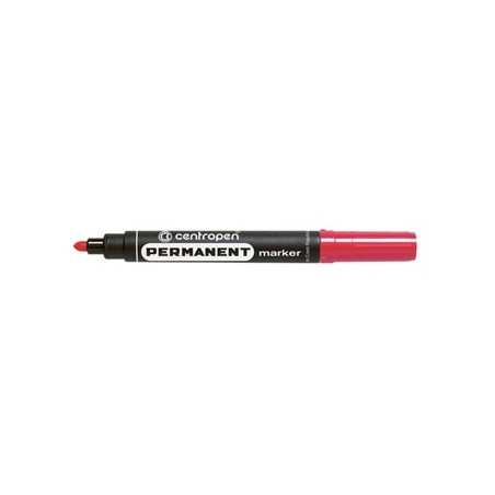 Centropen, marker 8566, czerwony, 10szt, 2.5mm, na bazie alkoholu, cena za 1 szt