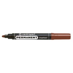 Centropen, marker 8566, brązowy, 10szt, 2.5mm, na bazie alkoholu, cena za 1 szt