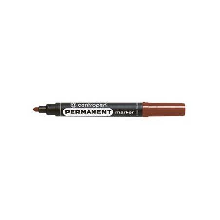 Centropen, marker 8566, brązowy, 10szt, 2.5mm, na bazie alkoholu, cena za 1 szt