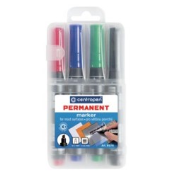 Centropen, marker 8576, color, 4szt, 1-4,6mm, na bazie alkoholu