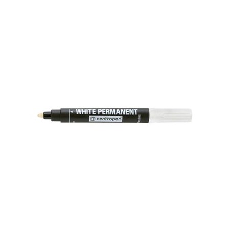 Centropen, pisak 8586, biały, 10szt, 2.5mm, na bazie wody, cena za 1 szt