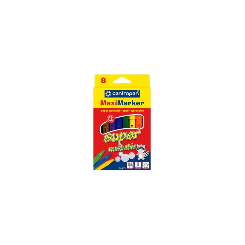 Centropen, zestaw przyborów do malowania 8770, color, 8szt, 2.5mm, nietoksyczne tuszu